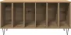vidaXL Schallplattenschrank mit Regal Artisan-Eiche 100 x Produktbild-Vorschau 4