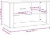vidaXL Botník černý 80x35x45 cm Dřevěný materiál Náhled obrázku produktu 8