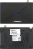 A product shot of a black digital receiver, showing the top and bottom views. Produktbild-Vorschau
