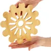com-four® 4-delige set bamboe panonderzetters - Productafbeelding-voorbeeld 4