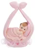 Tort figurka dziecko 11cm dziewczynka w chuście jasnoróżowy Podgląd zdjęcia produktu 1