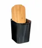 Mülleimer mit bambusdeckel 5l "naturéo" schwarz - 5 cinque Anteprima dell’immagine prodotto 3