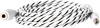A coiled audio cable with white and black stripes. Podgląd zdjęcia produktu