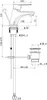 A technical drawing with dimensions of a faucet and drain assembly. Produktbild-Vorschau