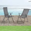 Gartenstuhl 'Kalamata' 2er Set klappbar Dunkelgrau Produktbild-Vorschau 2