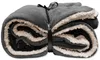 Unique Living | Lars /Wildleder Plaid 150x200cm dunkelgrau Anteprima dell’immagine prodotto 1