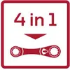 GEDORE red Dp.Ringratschenschl.R/L. 10+13+17+19mm Anteprima dell’immagine prodotto 10