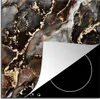 KitchenYeah© Herdabdeckplatte Marmor - Gold - Glitzer - Produktbild-Vorschau 1