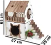 XL Katzenhaus Katzenhäuschen Katzenhütte Katzenhöhle Produktbild-Vorschau 2