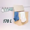 Relaxdays Wäschekorb mit Deckel, Bambus, 170 l, 3 Produktbild-Vorschau 5
