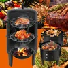 Izrielar Smoker Údiareň Gril na drevené uhlie Údiareň 3 v 1 Náhľad obrázku produktu 14