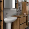 Badezimmer-Hängeschrank VAMI Craft Eiche, Schwarz 1 Tür 3 Produktbild-Vorschau 8