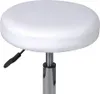 A close-up view of a white adjustable stool. Náhled obrázku produktu