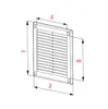 Griglia di ventilazione - copertura in rete VM, 300 x 300 Anteprima dell’immagine prodotto 5
