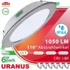 6 x LED Einbaustrahler URANUS 10W – Eisen gebürstet, CCT Produktbild-Vorschau 1