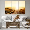 Bild auf Leinwand - Leinwandbild - Sonnenaufgang Welle Produktbild-Vorschau 6