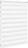 vidaXL Doppelrollo Weiß 95x100 cm Stoffbreite 90,9 cm Produktbild-Vorschau 3