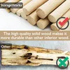 A split image comparing high-quality solid wood products (top) with inferior wood (bottom). Produktbild-Vorschau