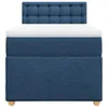 Boxspringbett mit Matratze Blau 90x190 cm Stoff Produktbild-Vorschau 4