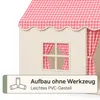 Domek Namiot Dla Dzieci 130x125x95 cm Czerwono-Beżowy Z Podgląd zdjęcia produktu 6