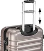 Close-up of the top part of a champagne-colored suitcase, showing the retractable handle. Náhľad obrázku produktu