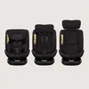 Three black car seats shown side-by-side, each appearing to be a different size or configuration. Produktbild-Vorschau
