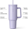 Tumbler 40oz - Thermo Becher mit Strohhalm und Henkel Produktbild-Vorschau 2