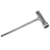 A silver T-handle wrench with a flathead screwdriver tip on a white background. Produktbild-Vorschau