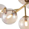 Deckenleuchte Metall Rauchglas 60 cm breit in Gold Produktbild-Vorschau 2