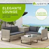 Juskys Polyrattan Lounge Santorini - Sitzecke mit Produktbild-Vorschau 4