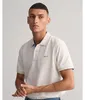 Gant - Poloshirt Reg - Kurzarmshirt in piqué a contrasto Anteprima dell’immagine prodotto 3