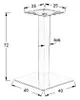Base per tavolo in acciaio inox SH-3002-1, per ufficio, Anteprima dell’immagine prodotto 2