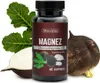 A bottle of dietary supplement with black radish and vitamin B6, surrounded by black radish roots and leaves. Náhľad obrázku produktu