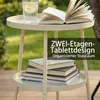 Outsunny Beistelltisch Ø36 cm Balkontisch aus Metall Produktbild-Vorschau 4