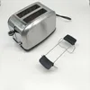 A stainless steel toaster and its crumb tray are displayed on a white background. Produktbild-Vorschau