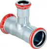 Geberit GE Mapress, C-Stahl, T-Stueck, red. Abg., d35x22x35 Produktbild-Vorschau 1