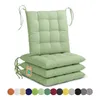 Lavea® Sitzkissen 40x40 cm - 4er Set,  mit Stoffbändern – Produktbild-Vorschau 1