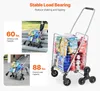 VEVOR Einkaufswagen, 45L Treppensteigender Einkaufswagen Produktbild-Vorschau 2