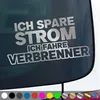 PantherPixel Ich Spare Strom Aufkleber Fahre Verbrenner Produktbild-Vorschau 1