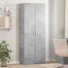 Highboard Betongrau 70x35x180 cm Holzwerkstoff Produktbild-Vorschau 2