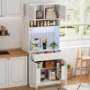 Armoire de cuisine Merax avec éclairage LED, armoire haute Voir les images du produit 3
