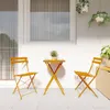 vidaXL : 2 chaises pliantes de jardin, couleur moutarde, en Voir les images du produit 3