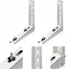 Two white metal brackets for mounting an air conditioning unit. Náhľad obrázku produktu