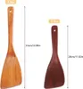 4 Stück Pfannenwender Holz Set, 33 cm Holzspatel Zum Kochen Produktbild-Vorschau 2