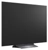 A side view of a black LG OLED television on a stand. Podgląd zdjęcia produktu