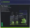 A product shot of a Dennerle Plant System Set, featuring fertilizer bottles and a box. Produktbild-Vorschau