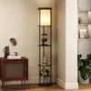 Fortuna Lai Stehlampe mit 3 Regalen, rundes Design, Produktbild-Vorschau 1
