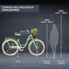 Milord Komfort Fahrrad Mit Weidenkorb Damenfahrrad, 26 Produktbild-Vorschau 3