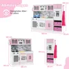 COSTWAY Cuisine pour enfants avec 22 accessoires, cuisine Voir les images du produit 3
