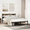 vidaXL Kovová postel bez matrace, kouřový dub 160x200 cm Náhled obrázku produktu 2